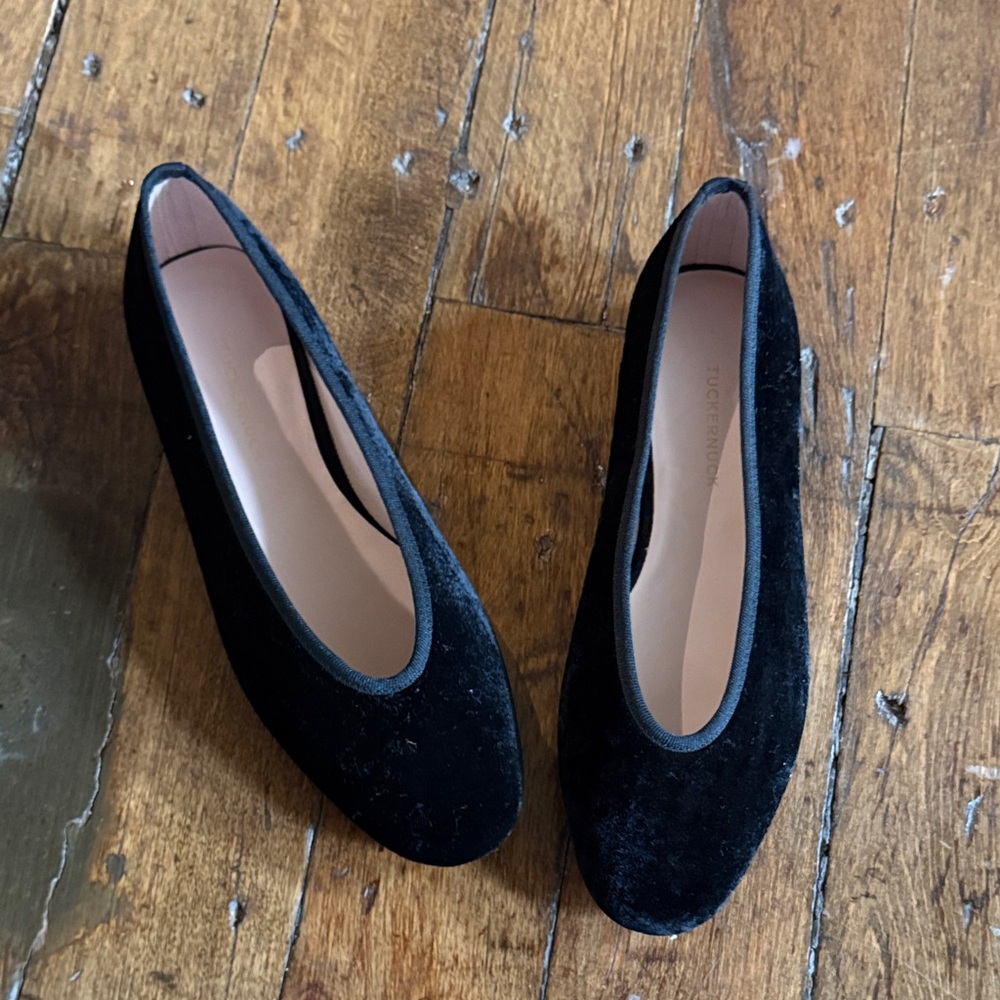 Tuckernuck Black Velvet Flats